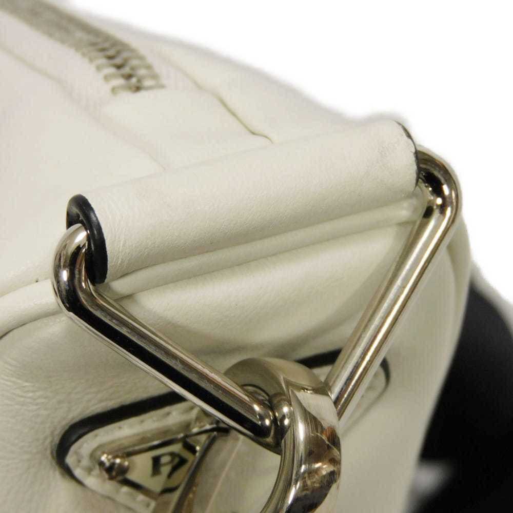 Prada Triangle Leather Crossbody Shoulder Bag in White with RFID IC Chip Embo... - Picture 11 of 16